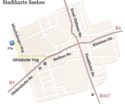 Stadtkarte von Seelow